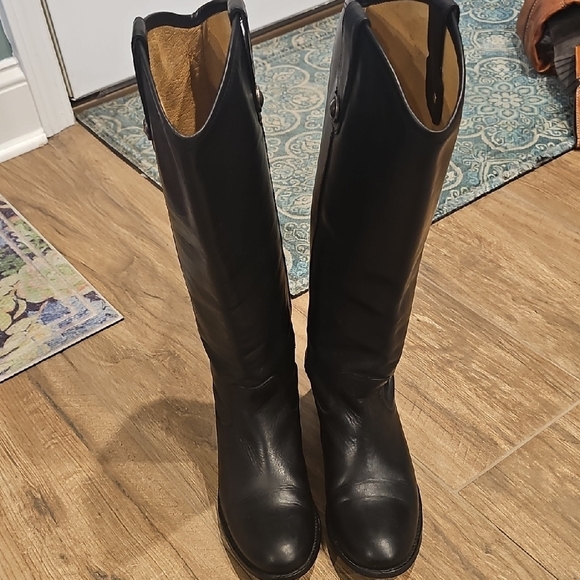 Frye Women's Melissa Button Riding Boots - Round Toe Sz 7.5B - Picture 4 of 4